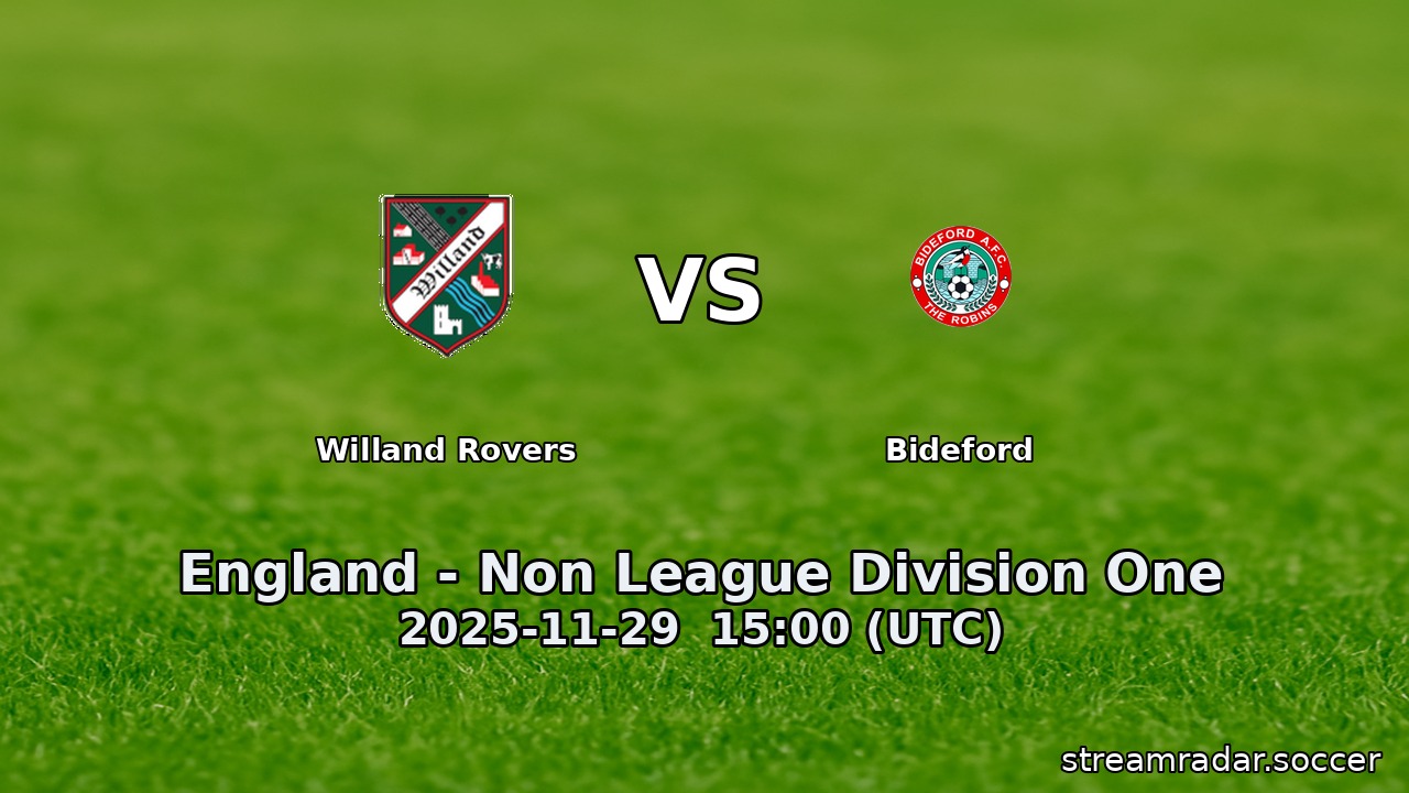 Willand Rovers vs Bideford