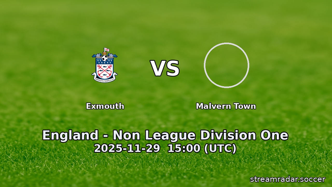 Exmouth vs Malvern Town