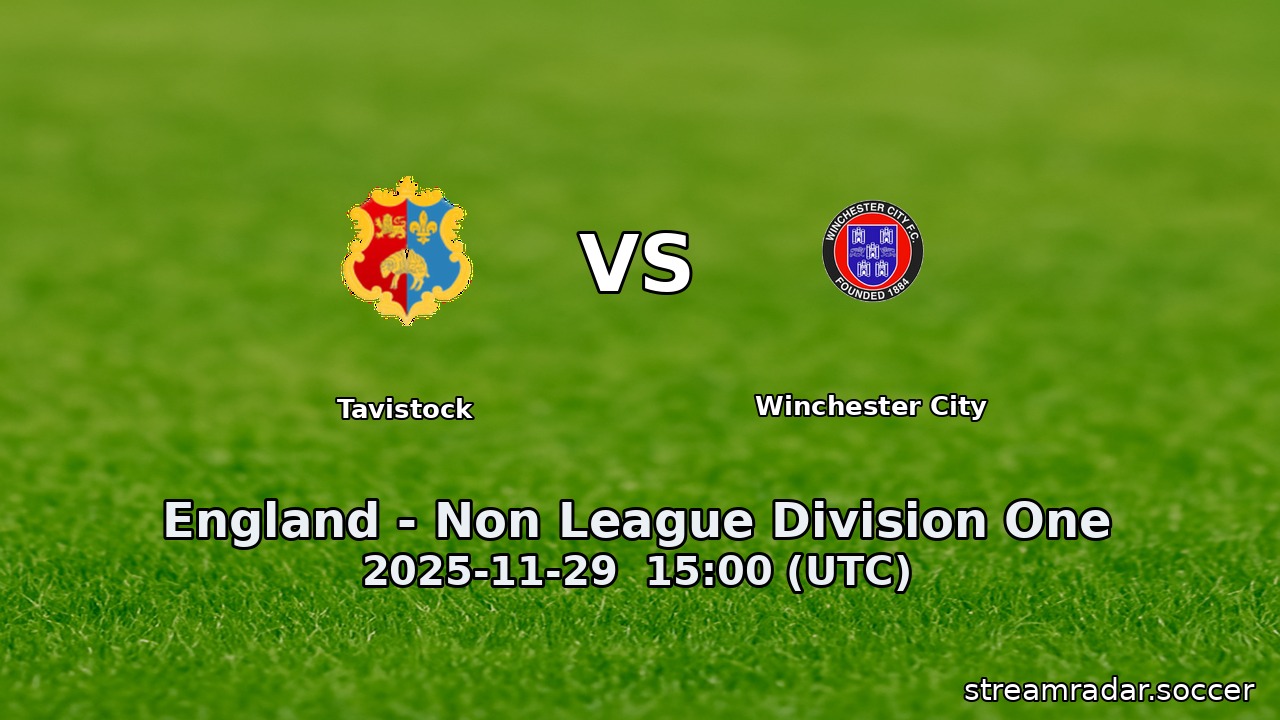 Tavistock vs Winchester City