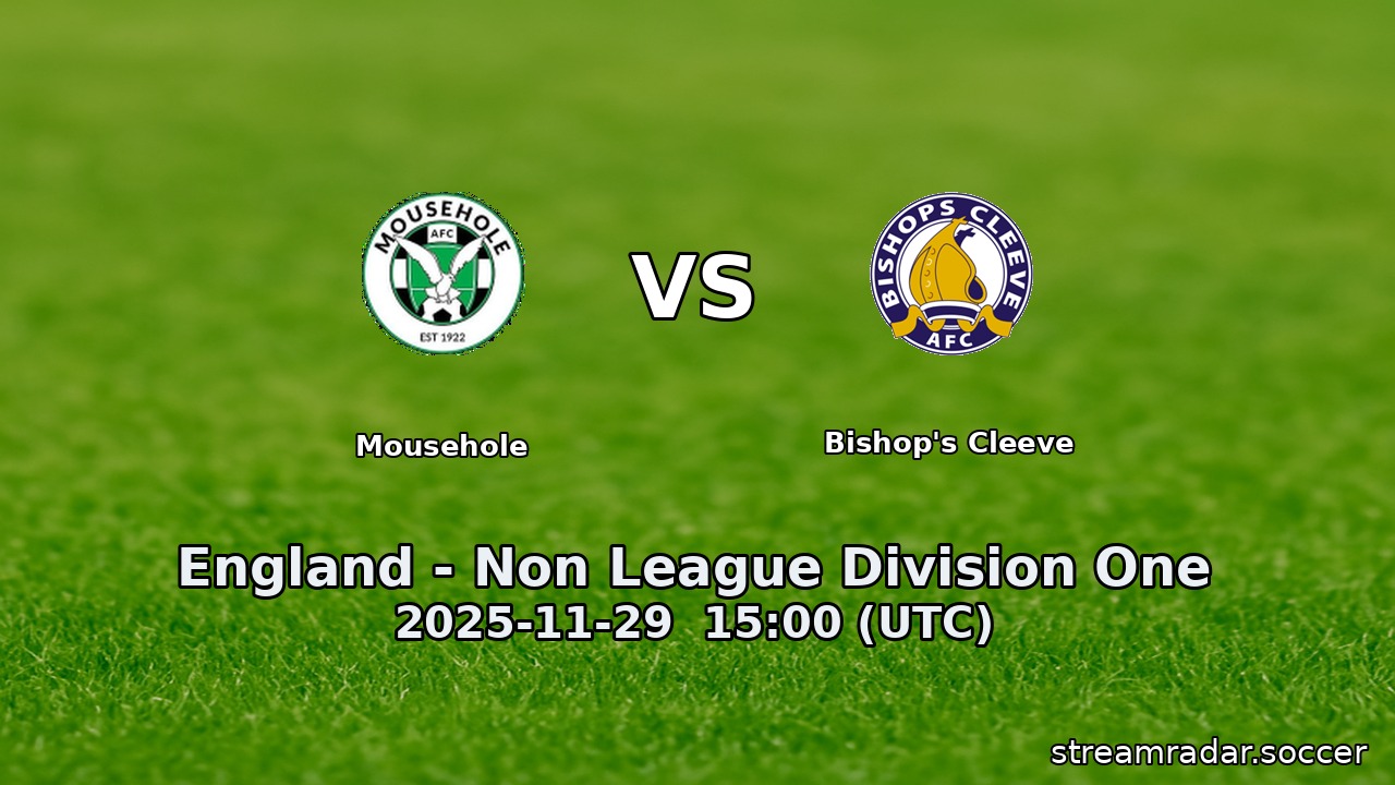 Mousehole vs Bishop's Cleeve