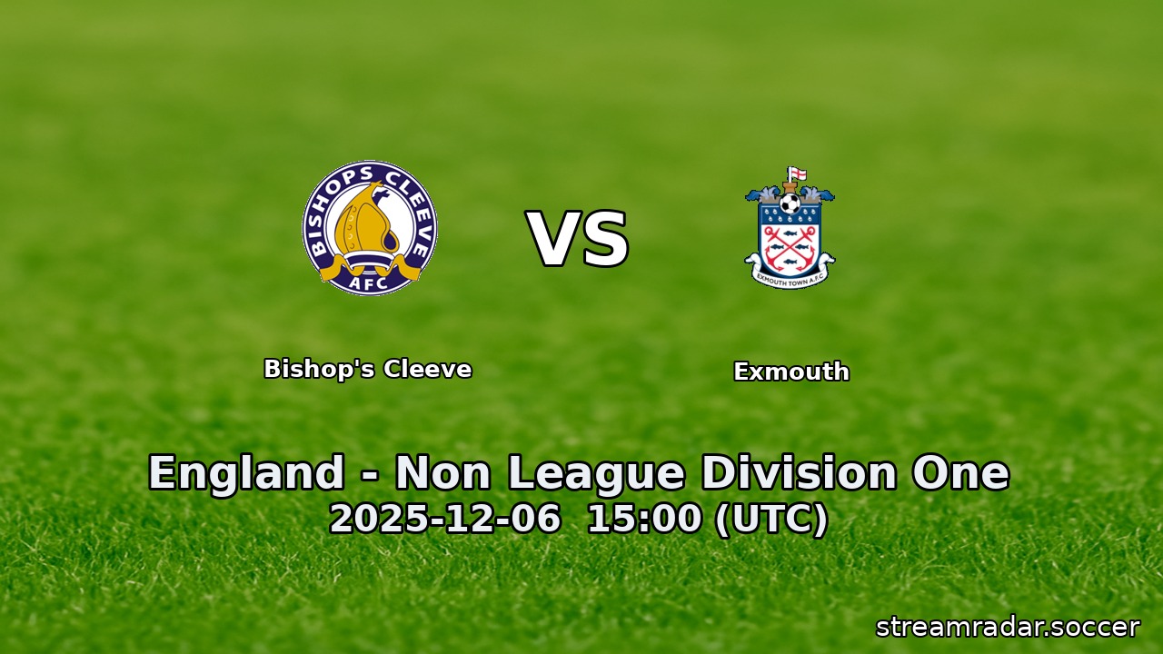 Bishop's Cleeve vs Exmouth