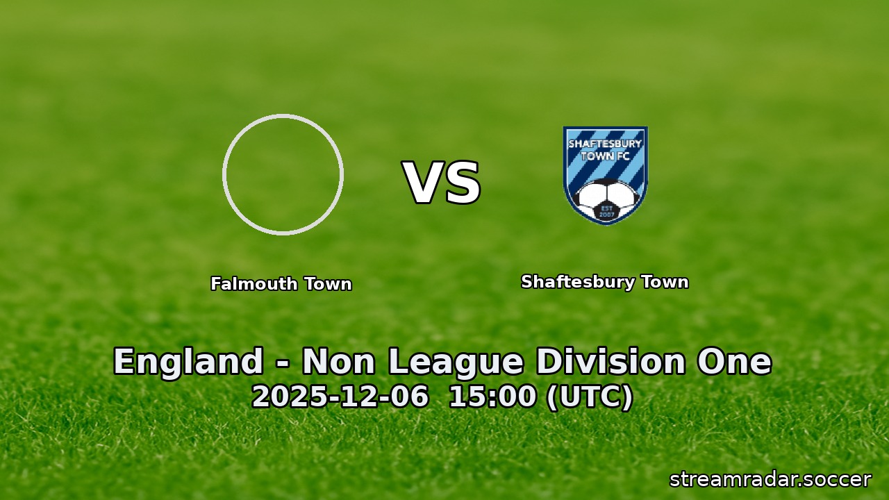 Falmouth Town vs Shaftesbury Town