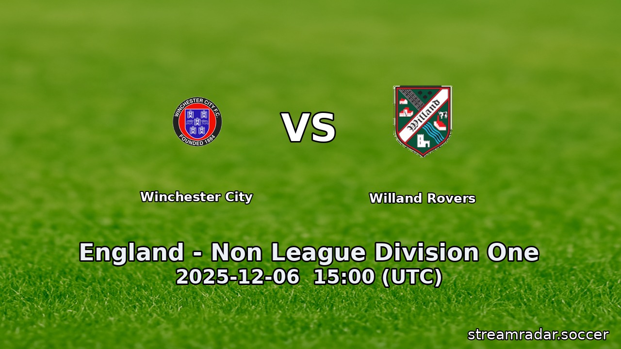 Winchester City vs Willand Rovers