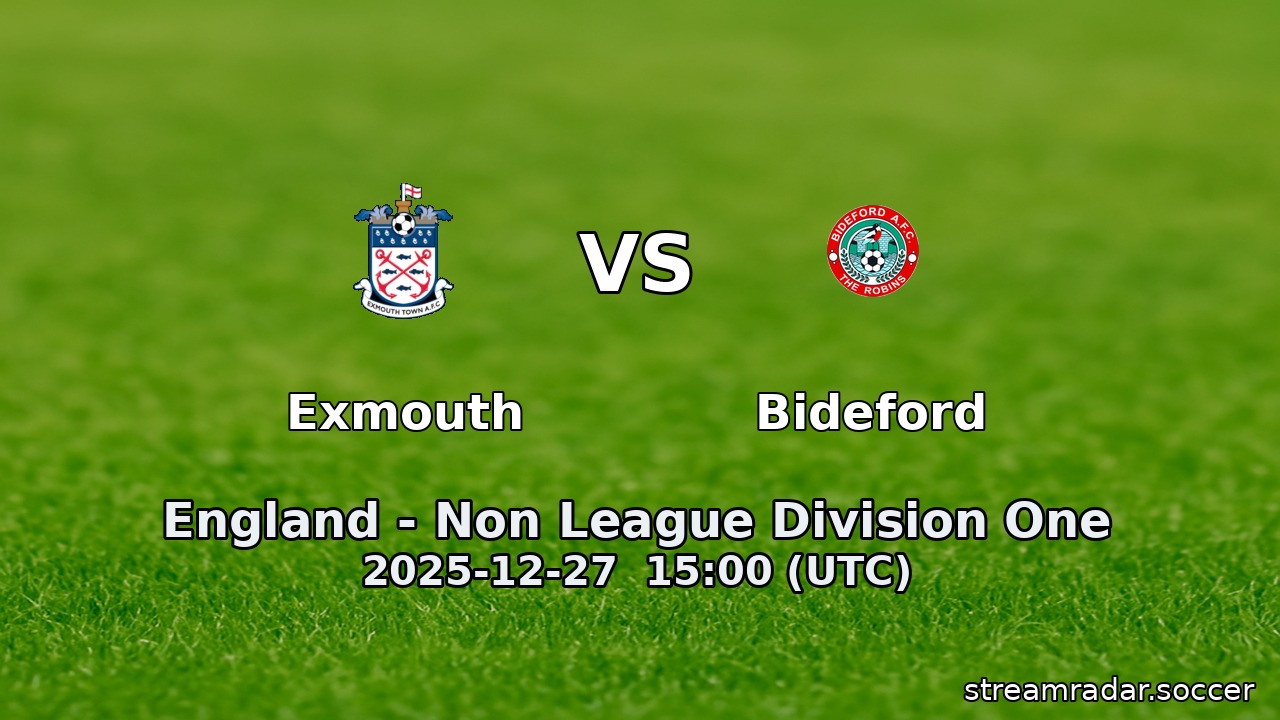 Exmouth vs Bideford