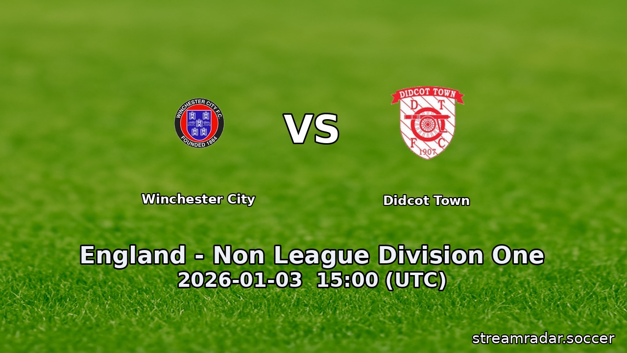 Winchester City vs Didcot Town