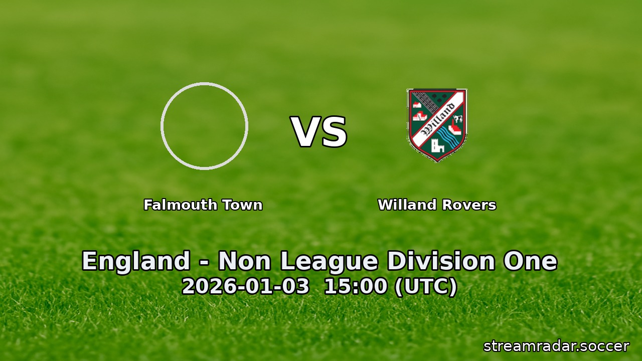 Falmouth Town vs Willand Rovers