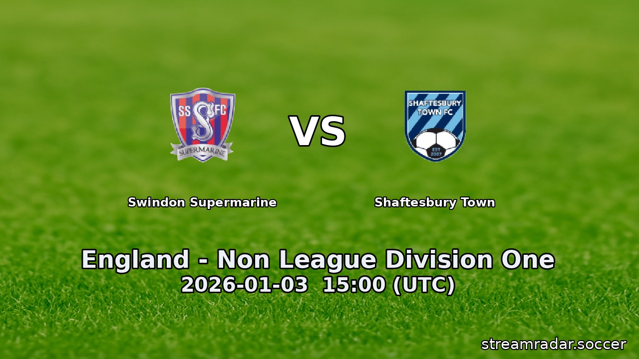 Swindon Supermarine vs Shaftesbury Town