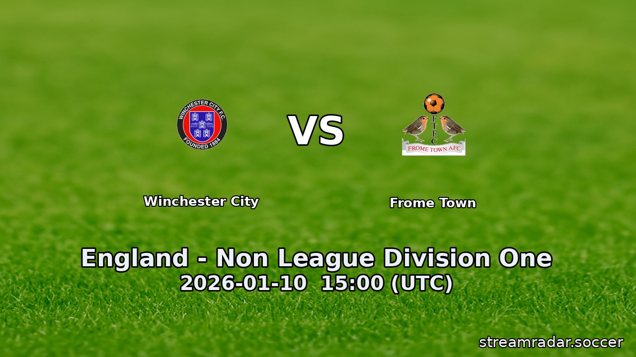 Winchester City vs Frome Town