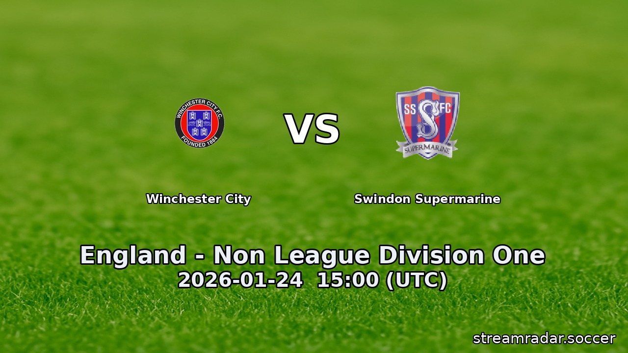 Winchester City vs Swindon Supermarine