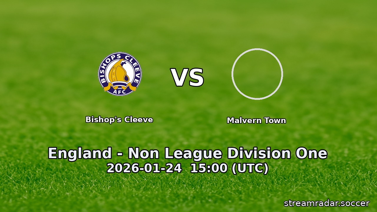 Bishop's Cleeve vs Malvern Town
