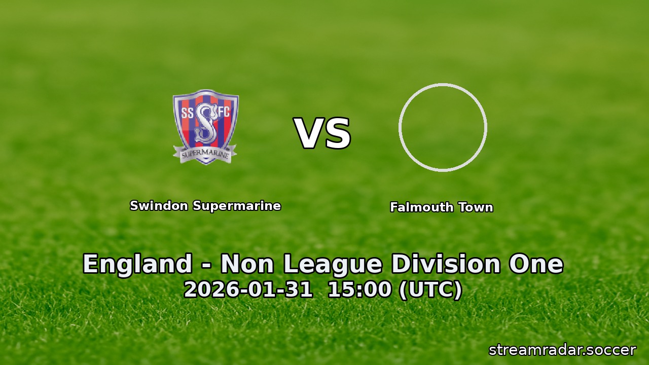 Swindon Supermarine vs Falmouth Town