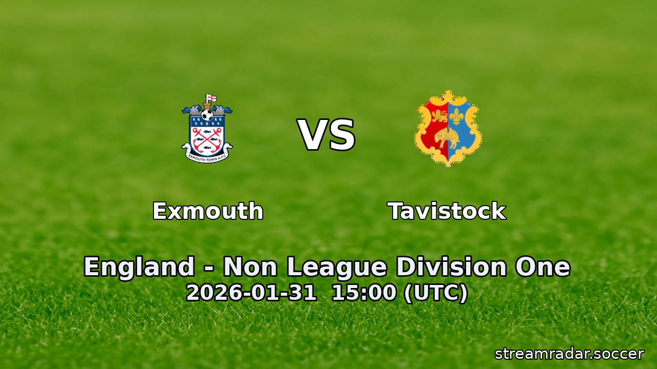 Exmouth vs Tavistock