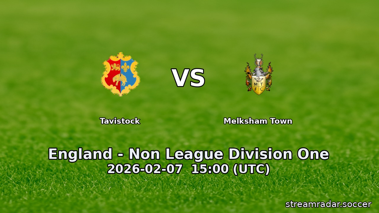 Tavistock vs Melksham Town