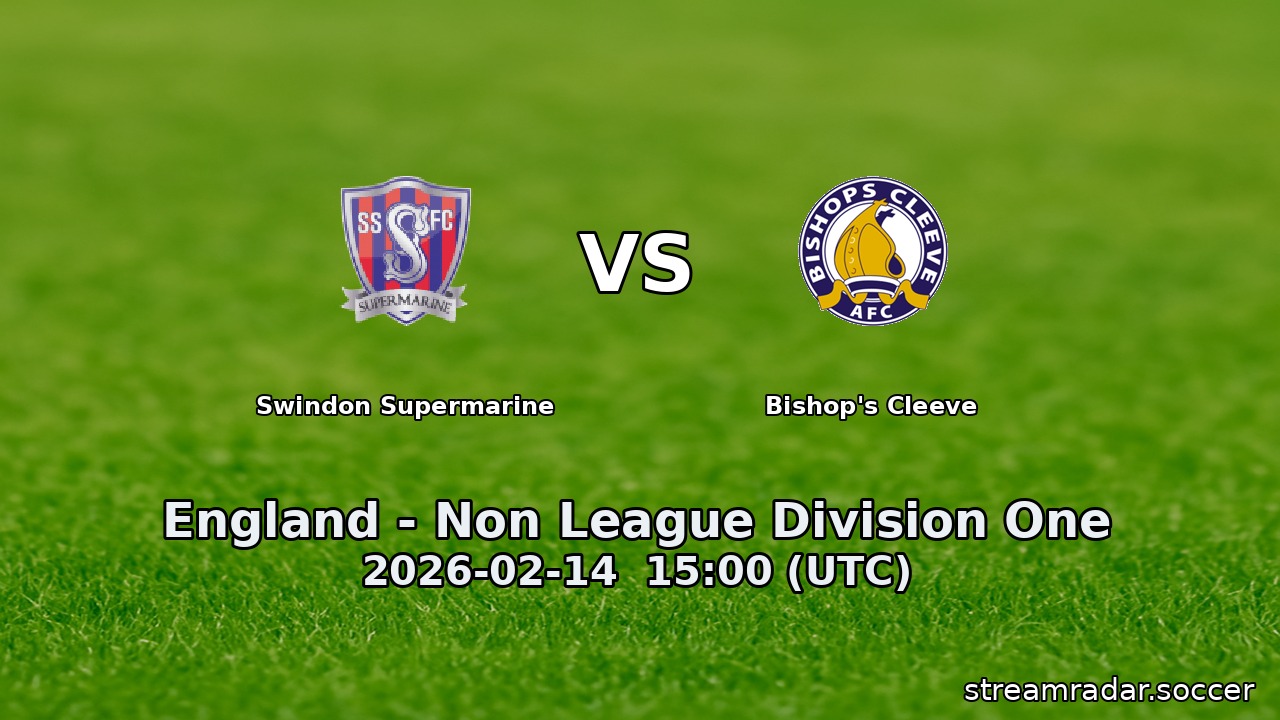 Swindon Supermarine vs Bishop's Cleeve