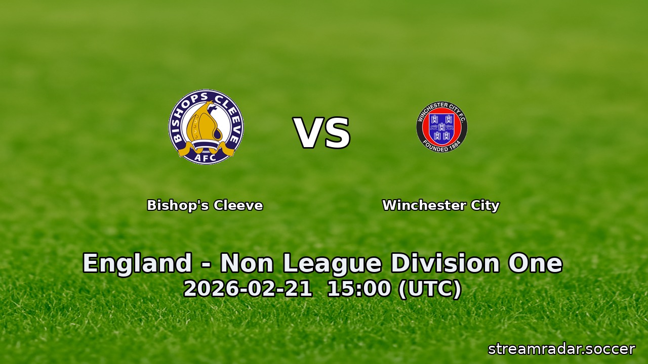 Bishop's Cleeve vs Winchester City