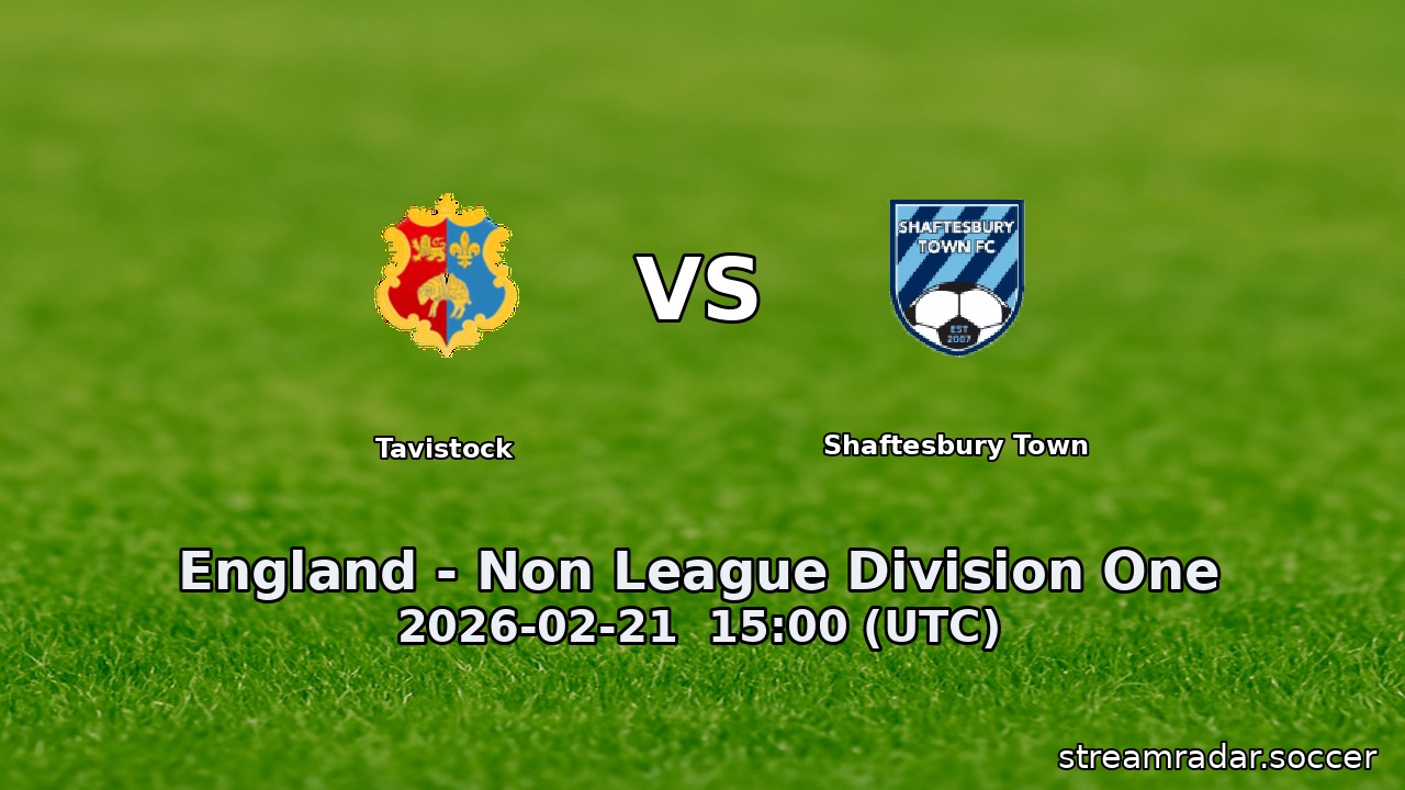 Tavistock vs Shaftesbury Town