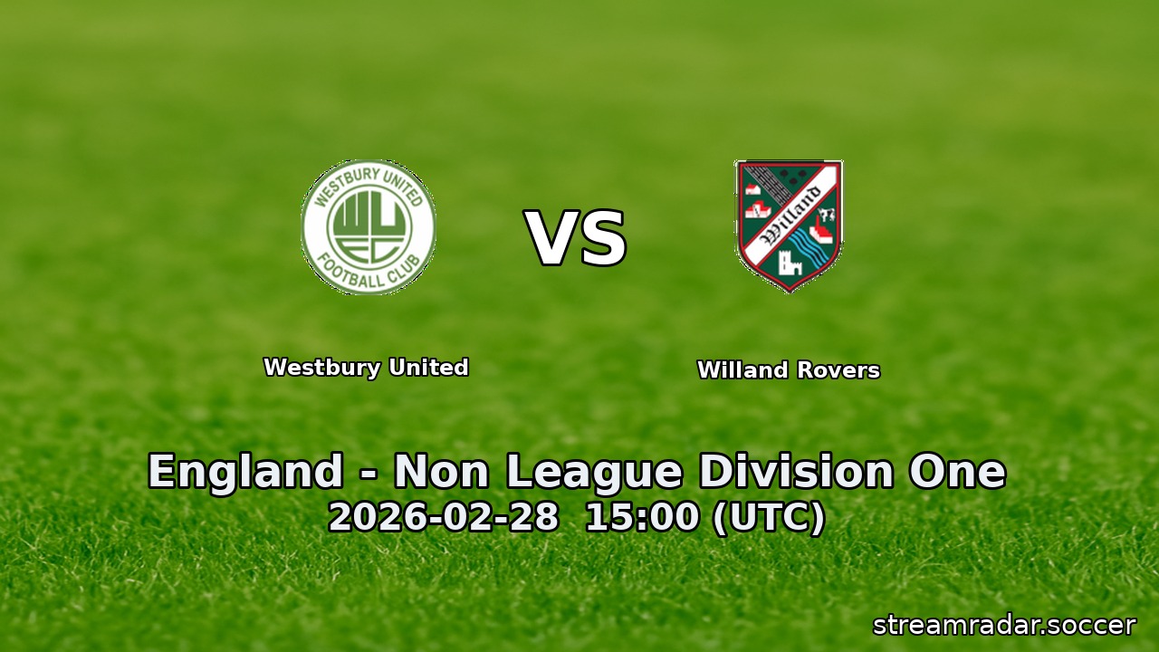 Westbury United vs Willand Rovers