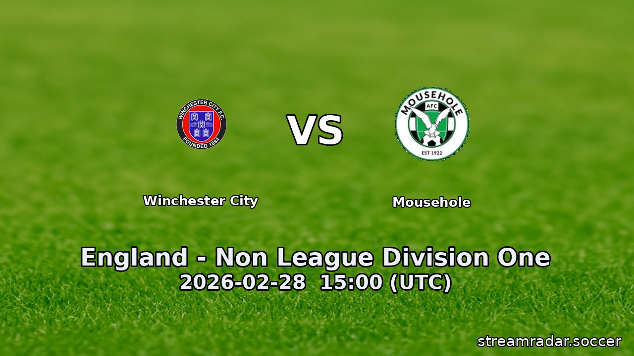 Winchester City vs Mousehole