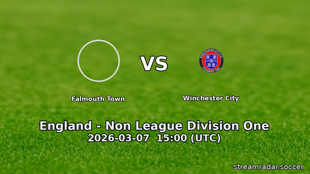 Falmouth Town vs Winchester City