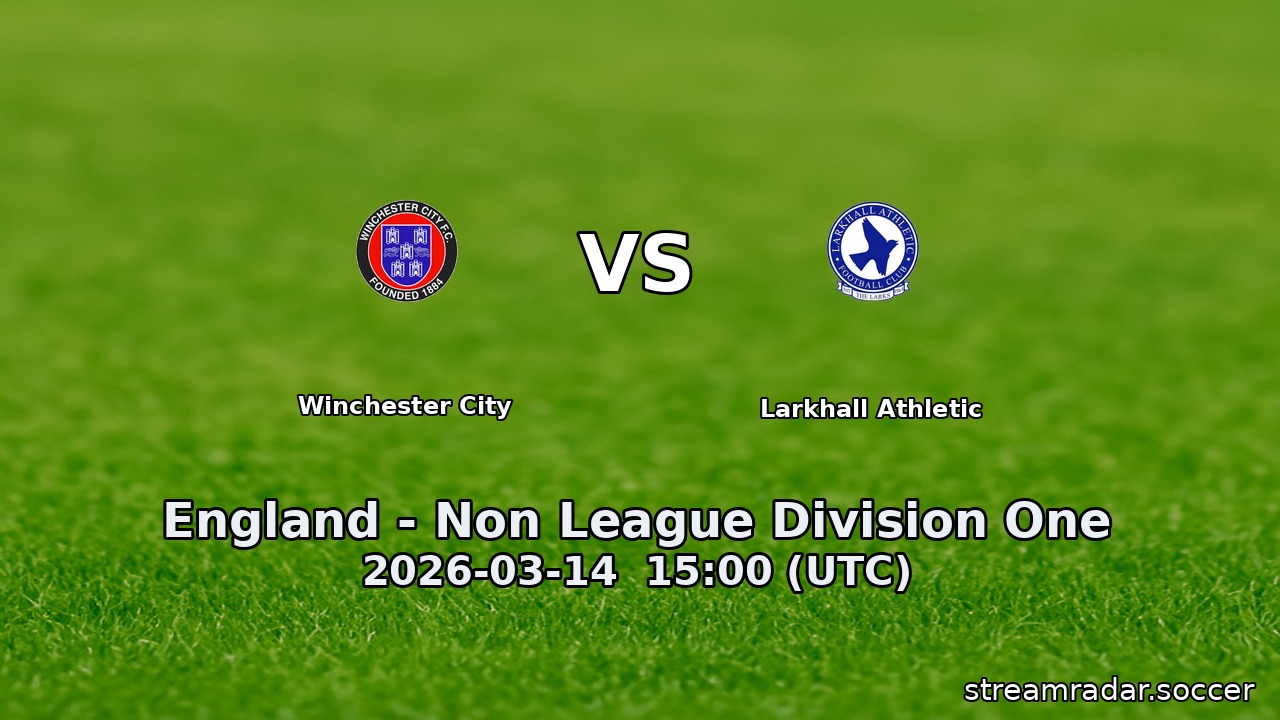 Winchester City vs Larkhall Athletic