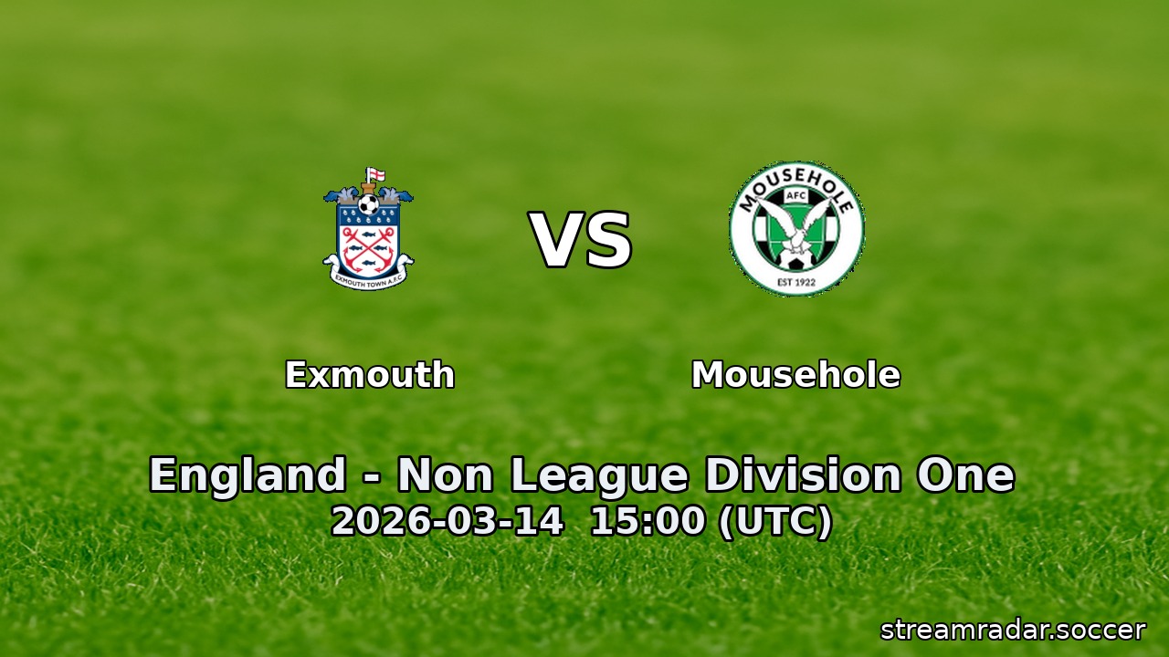 Exmouth vs Mousehole