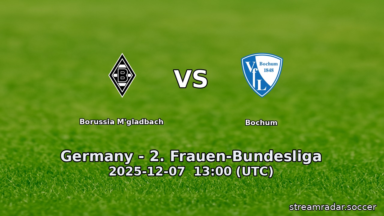 Borussia M'gladbach vs Bochum