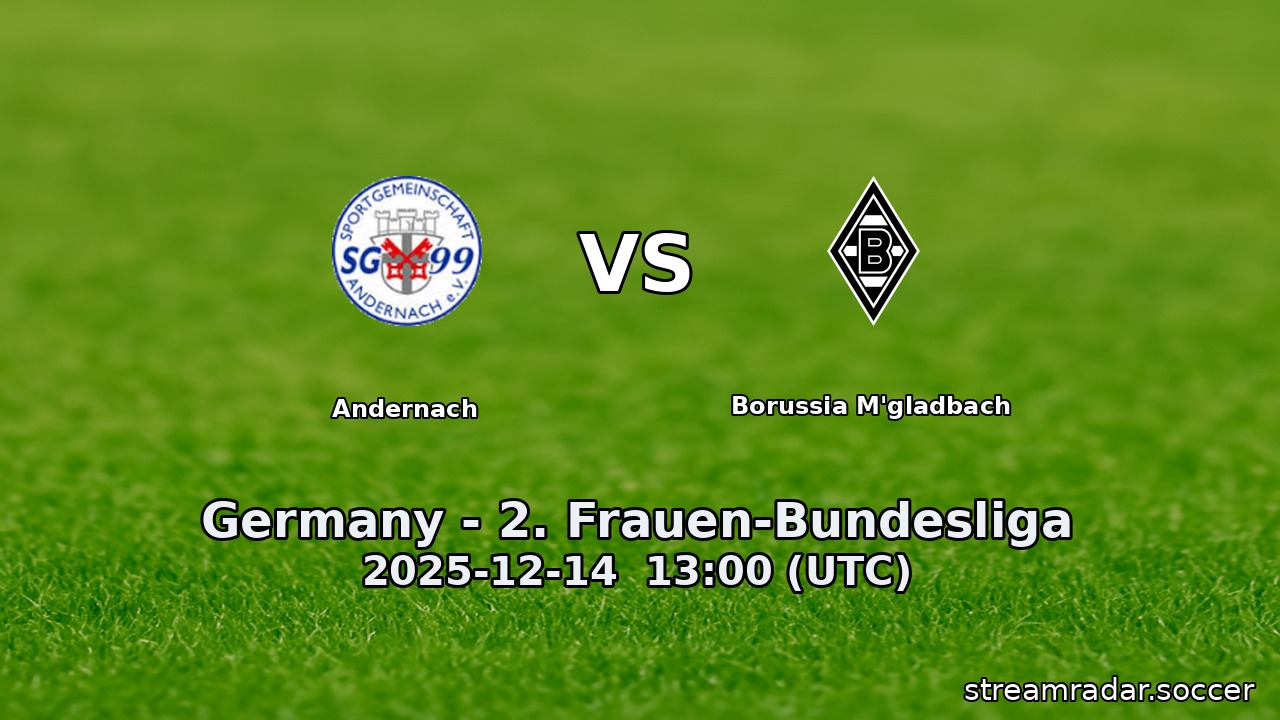 Andernach vs Borussia M'gladbach