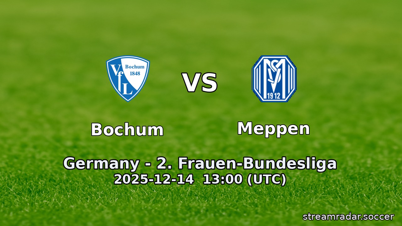 Bochum vs Meppen