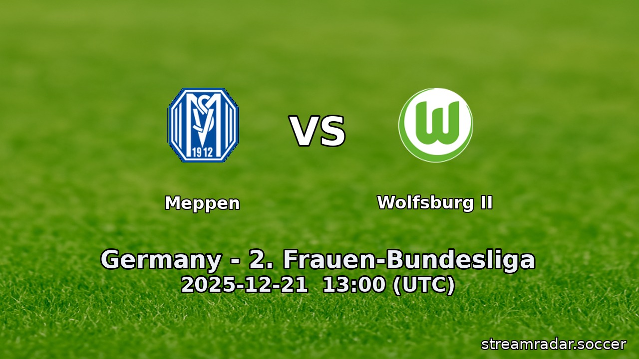 Meppen vs Wolfsburg II