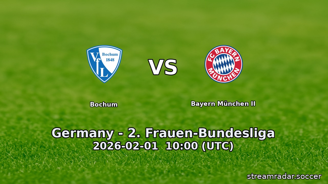 Bochum vs Bayern München II