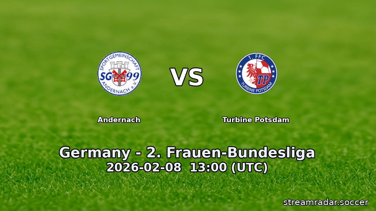 Andernach vs Turbine Potsdam