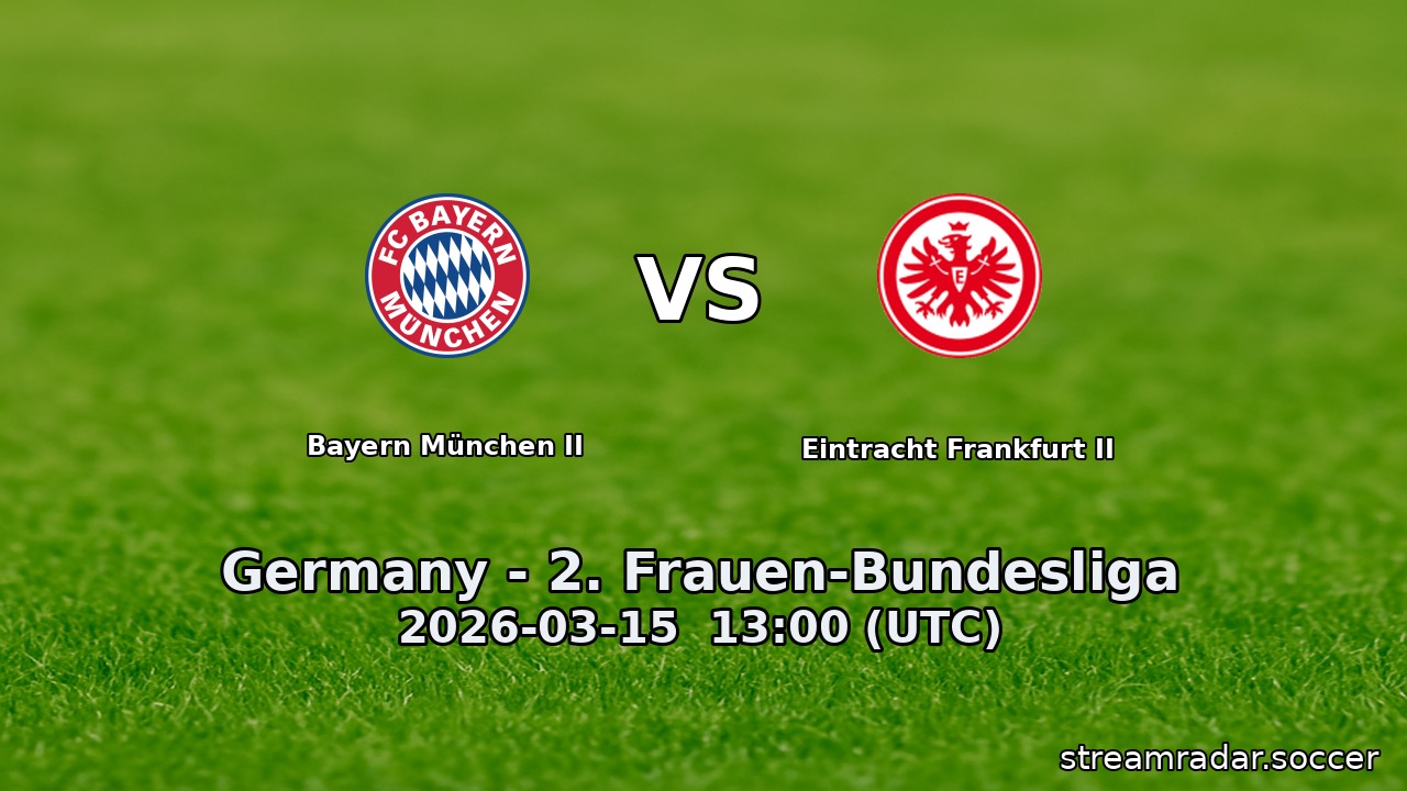 Bayern München II vs Eintracht Frankfurt II
