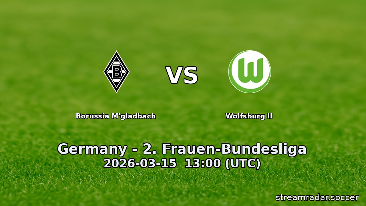 Borussia M'gladbach vs Wolfsburg II