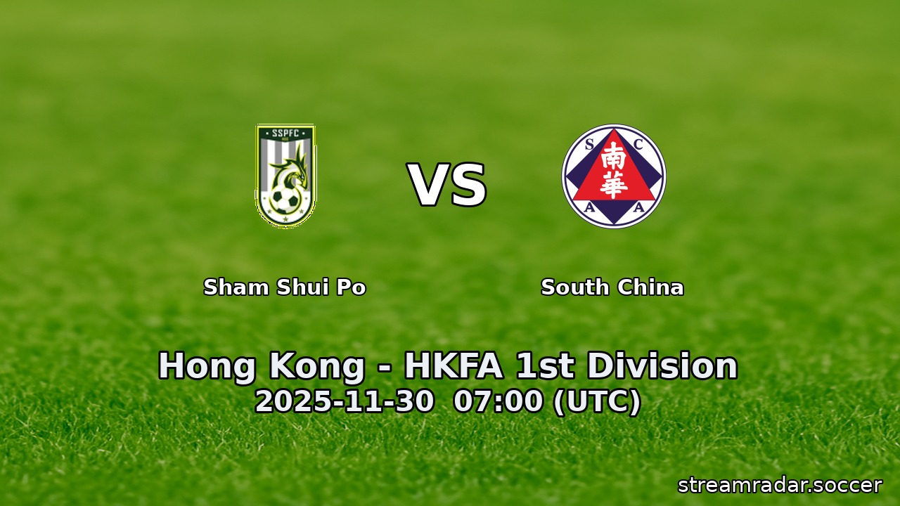 Sham Shui Po vs South China