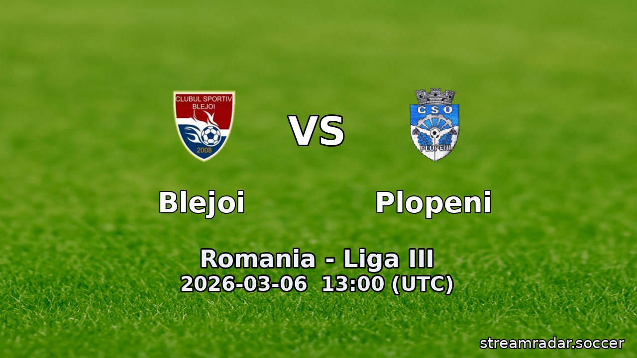 Blejoi vs Plopeni