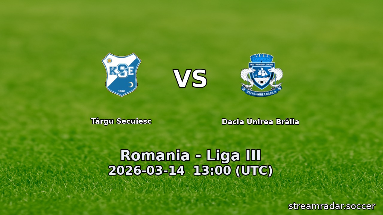 Târgu Secuiesc vs Dacia Unirea Brăila
