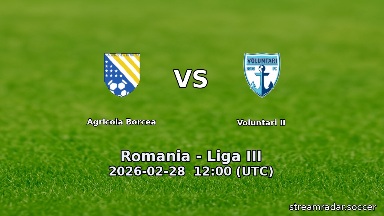 Agricola Borcea vs Voluntari II