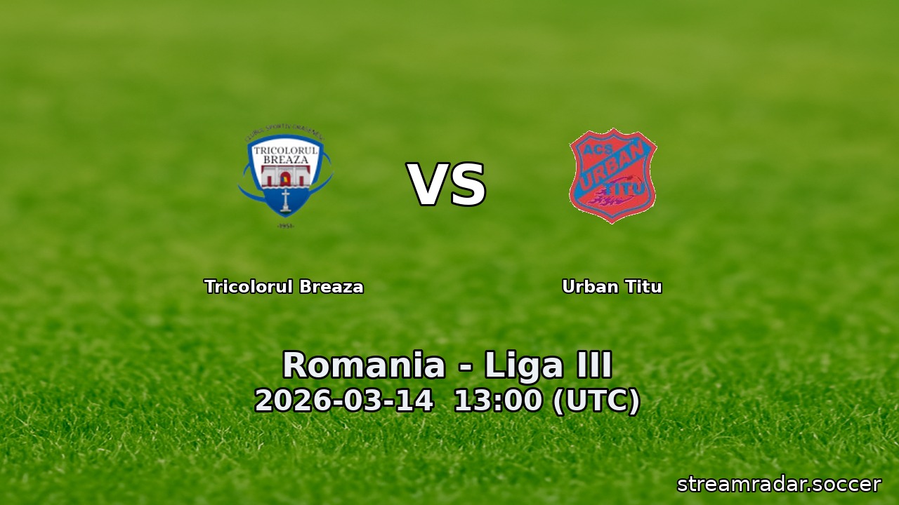 Tricolorul Breaza vs Urban Titu