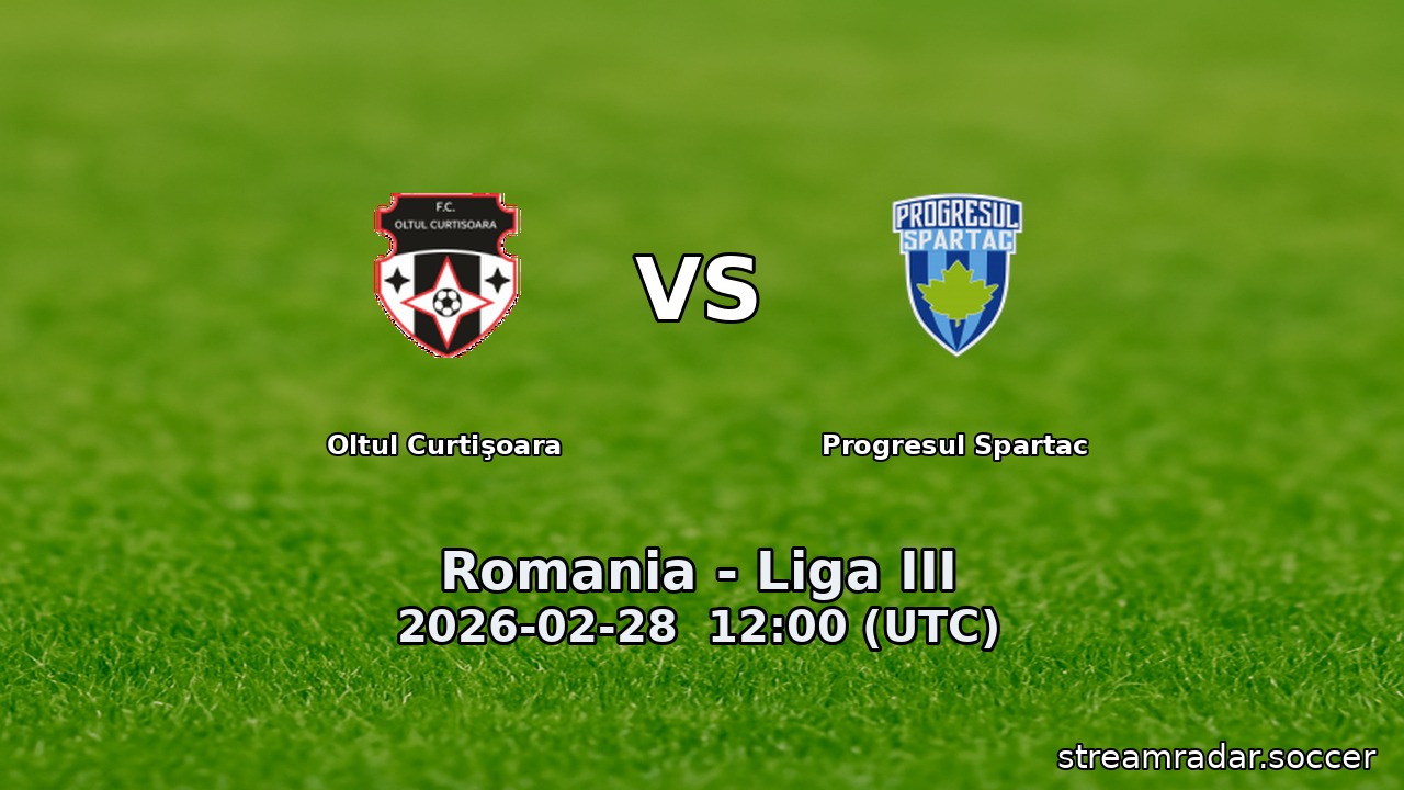 Oltul Curtişoara vs Progresul Spartac