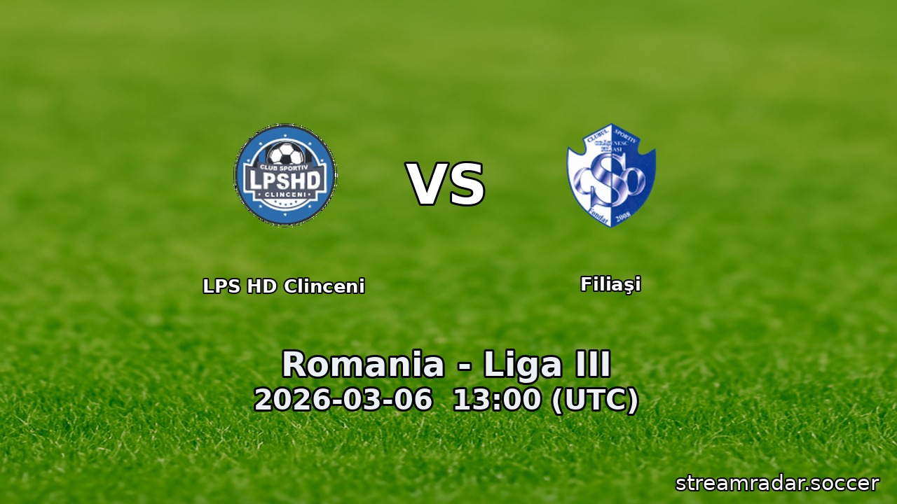 LPS HD Clinceni vs Filiaşi