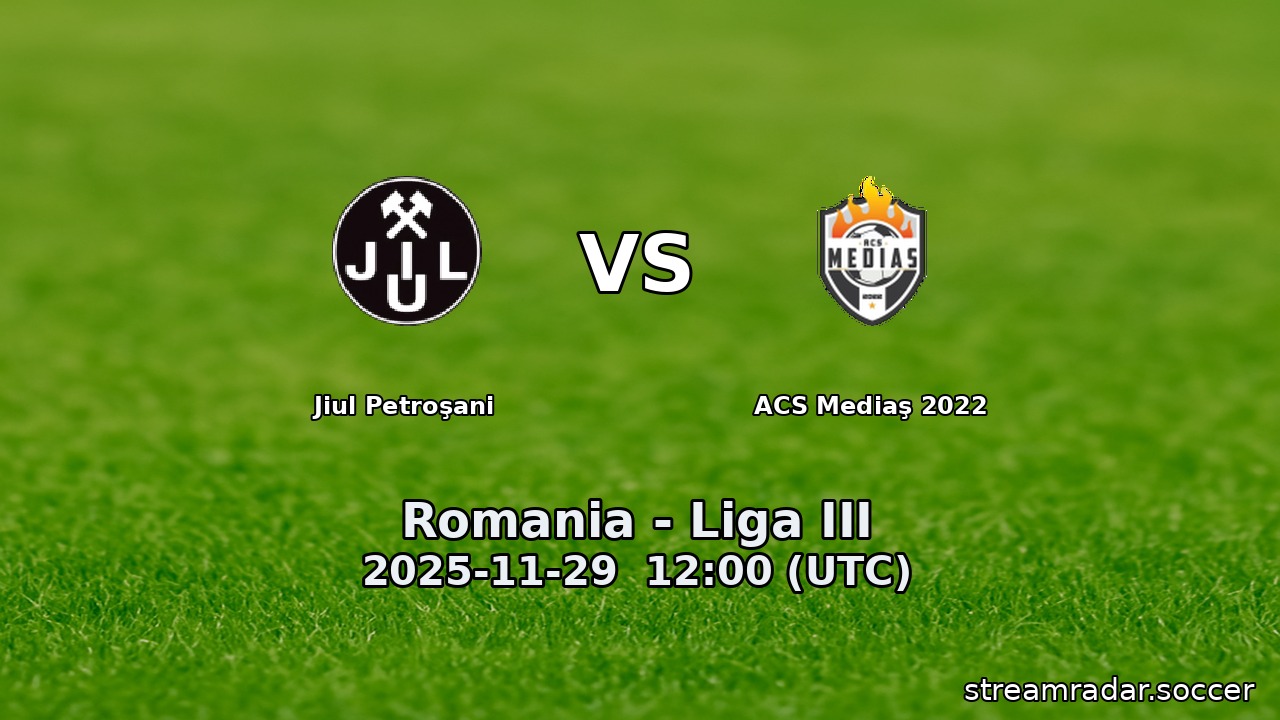 Jiul Petroşani vs ACS Mediaş 2022