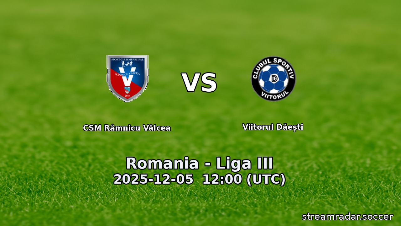 CSM Râmnicu Vâlcea vs Viitorul Dăești