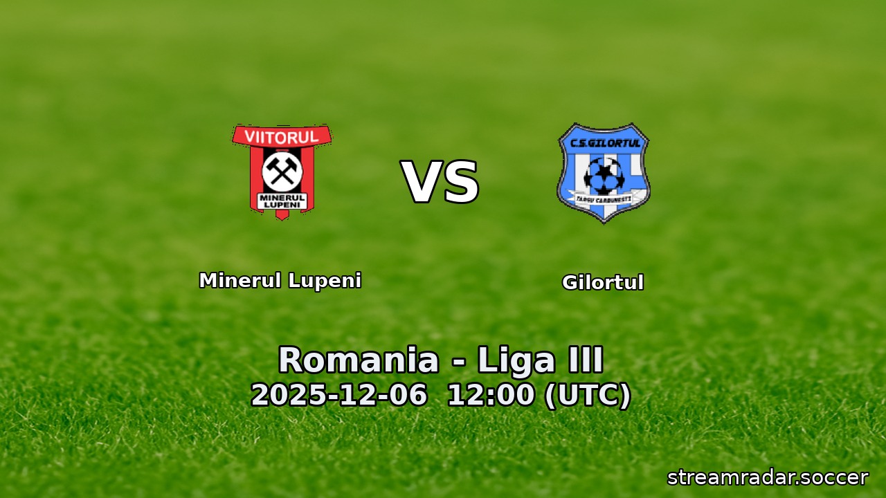 Minerul Lupeni vs Gilortul