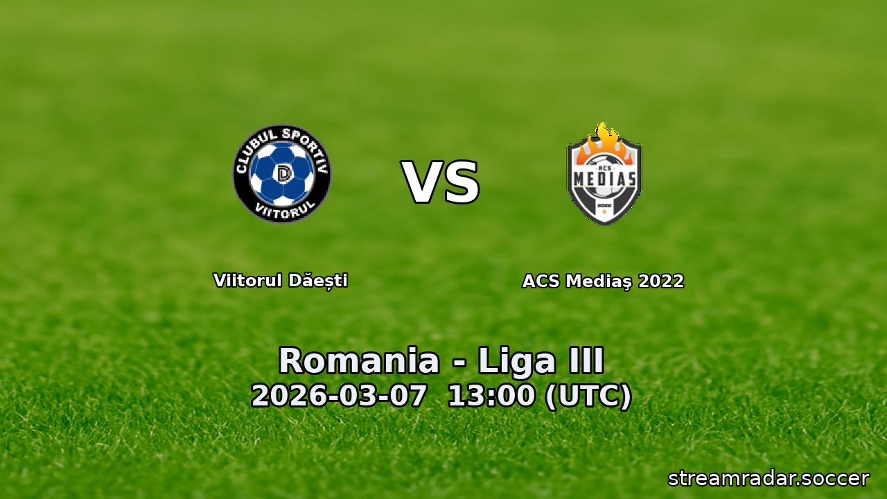 Viitorul Dăești vs ACS Mediaş 2022