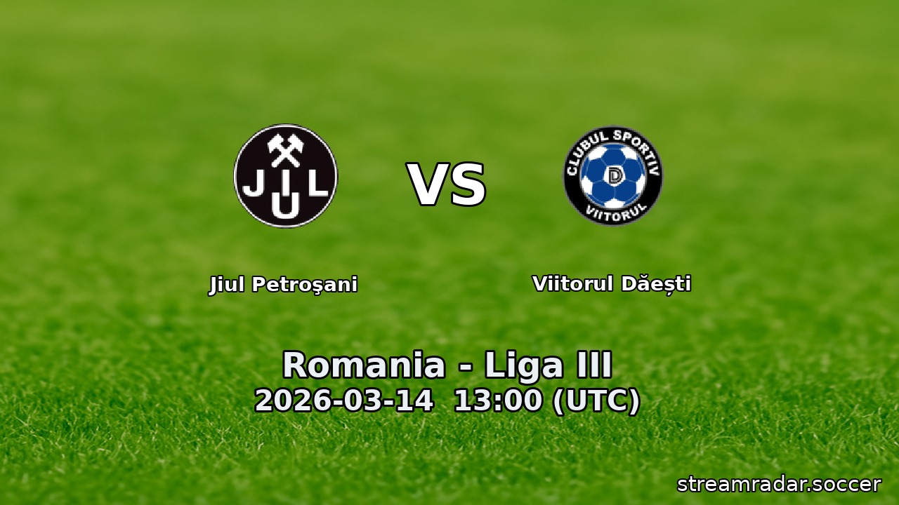 Jiul Petroşani vs Viitorul Dăești