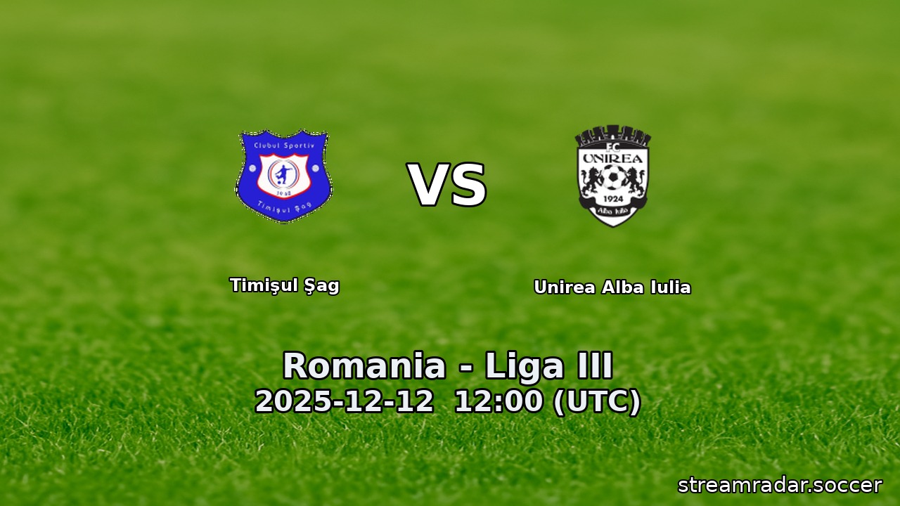 Timişul Şag vs Unirea Alba Iulia