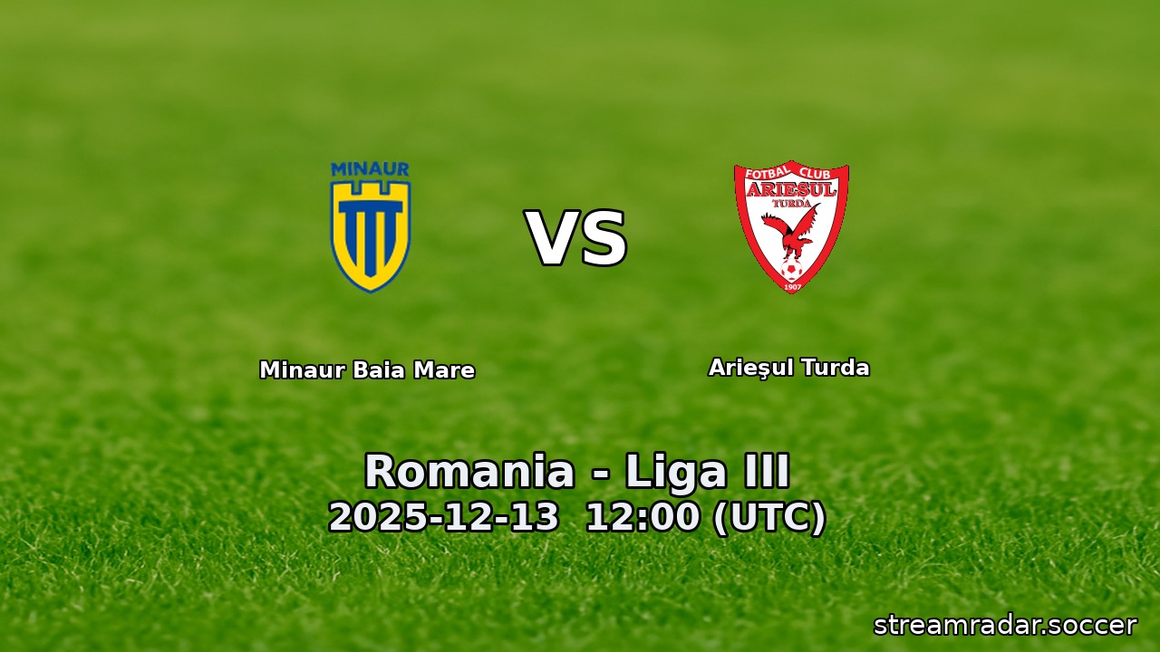 Minaur Baia Mare vs Arieşul Turda