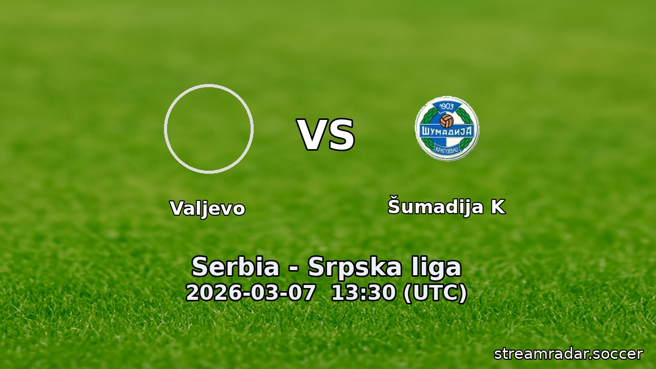 Valjevo vs Šumadija K