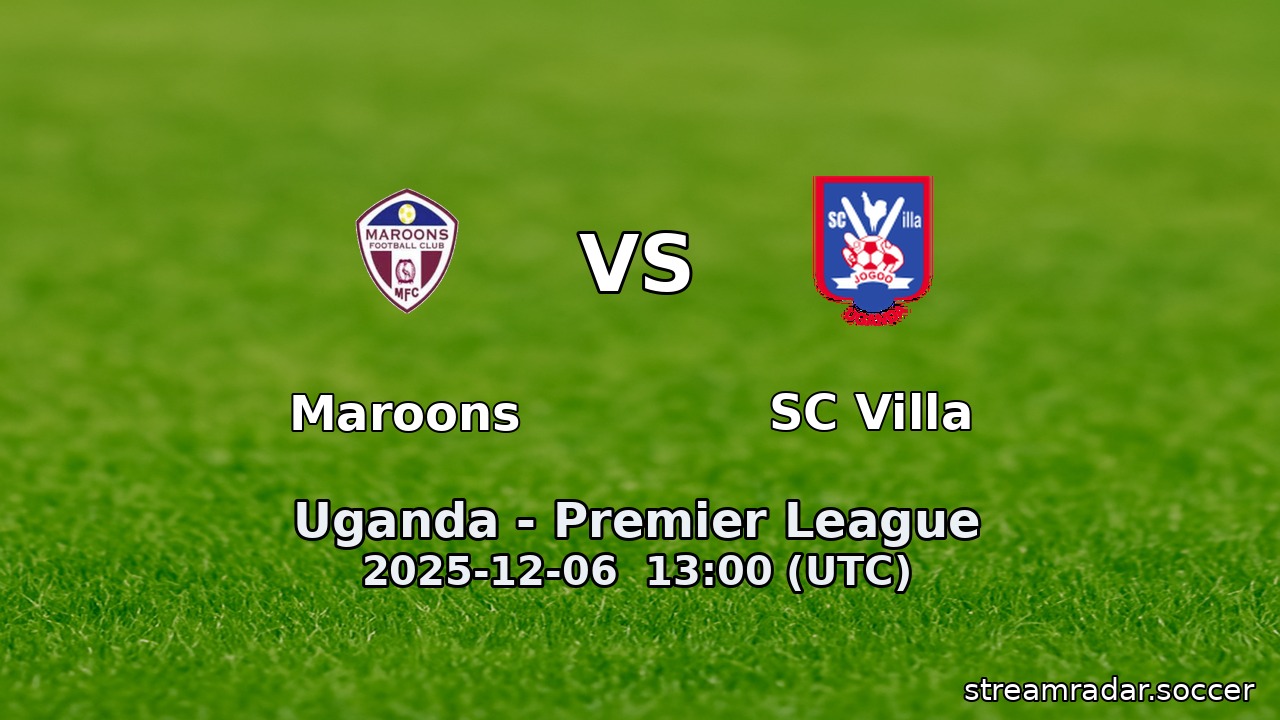 Maroons vs SC Villa