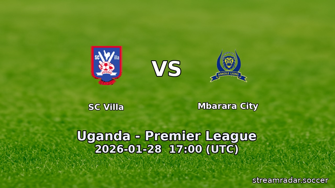 SC Villa vs Mbarara City